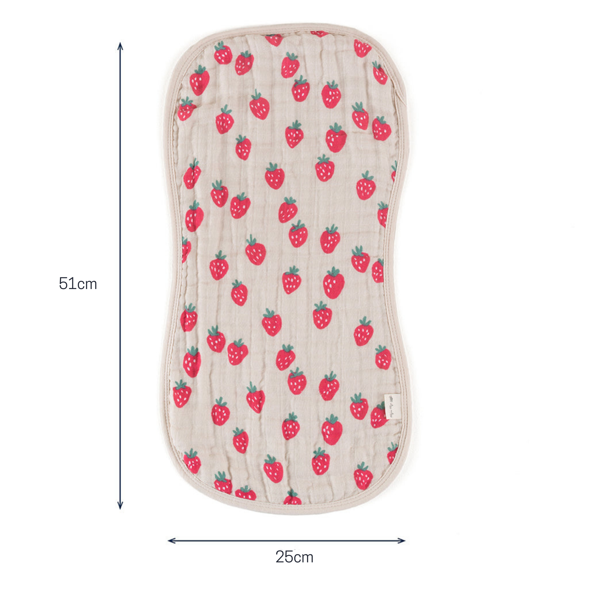 Itzy Burp Cloths Strawberries Cream