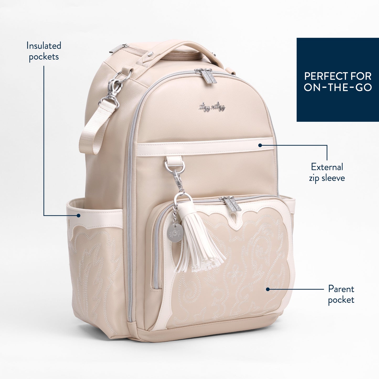 Boss Plus™ Large Diaper Bag Backpack Oat