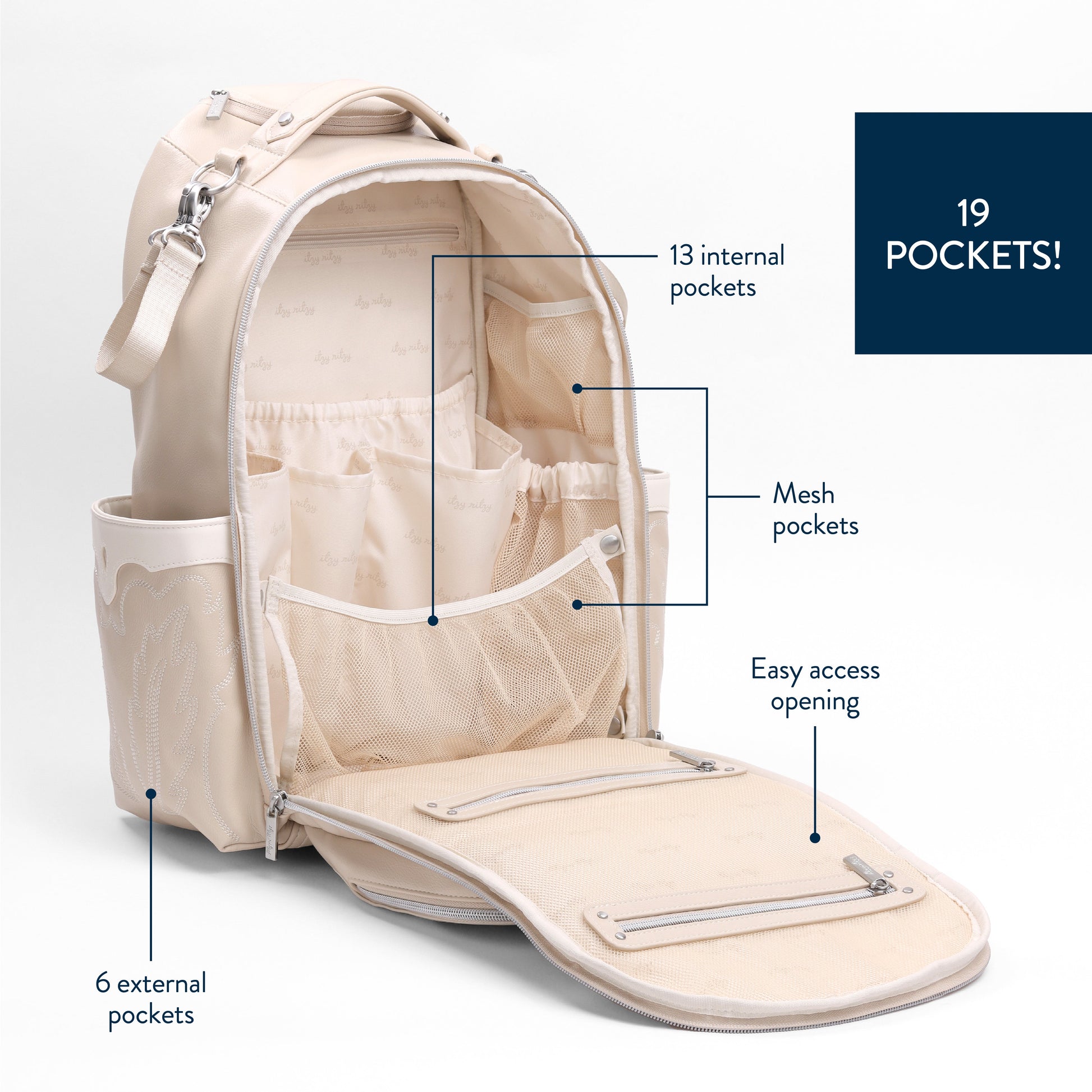 Boss Plus Large Diaper Bag Backpack Oat