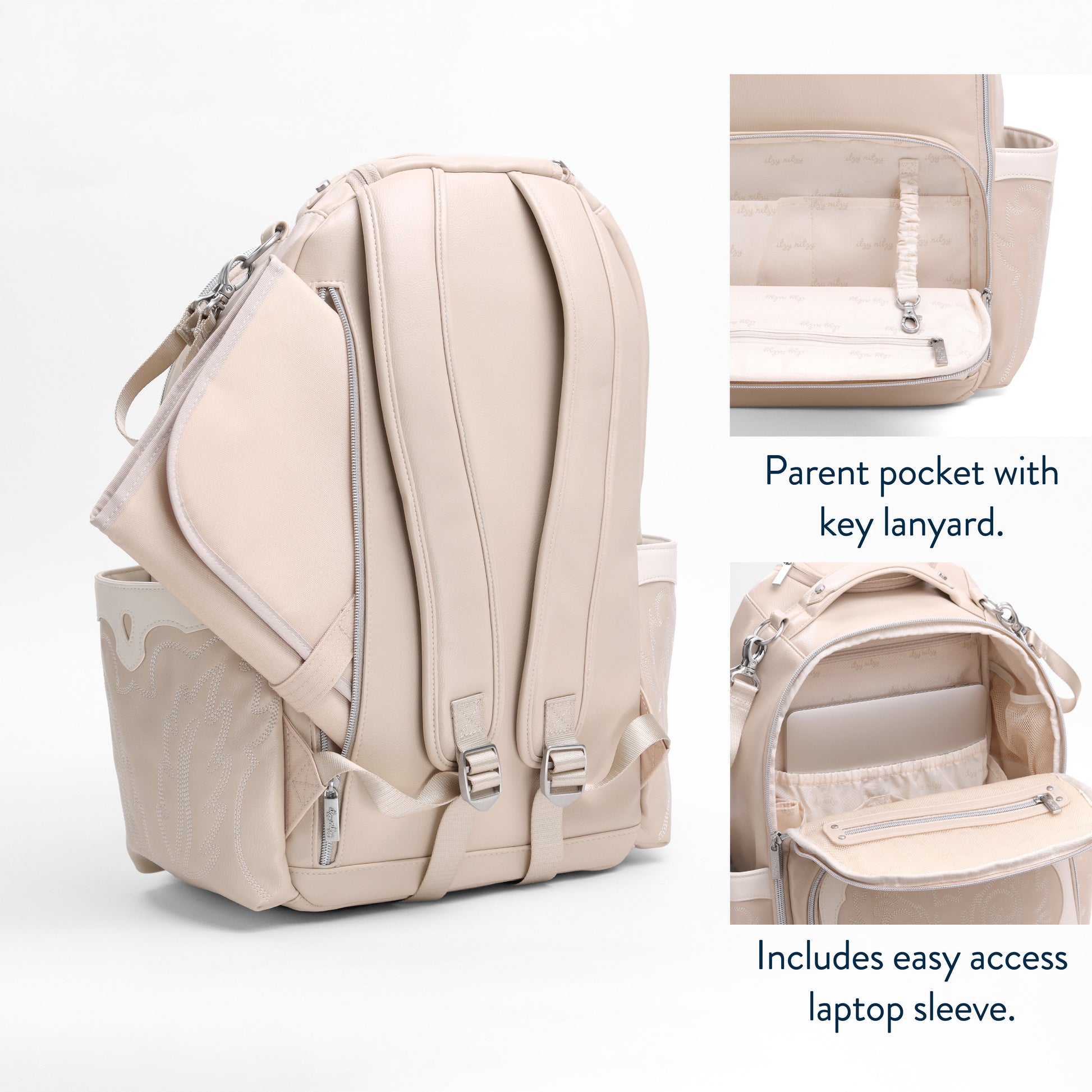 Boss Plus Large Diaper Bag Backpack Oat
