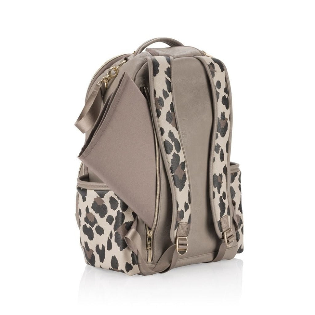 Boss Plus Large Diaper Bag Backpack Diaper Bag Itzy Ritzy Leopard