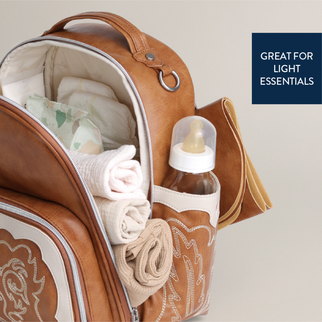Itzy Mini Plus™ Western Diaper Bag - Saddle