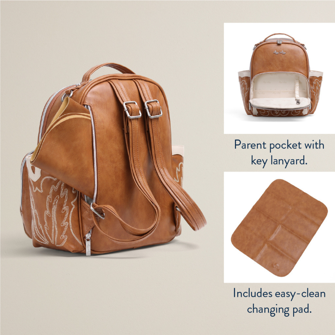 Itzy Mini Plus™ Western Diaper Bag - Saddle