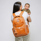 Boss Plus Large Diaper Bag Backpack Diaper Bag Itzy Ritzy Cognac