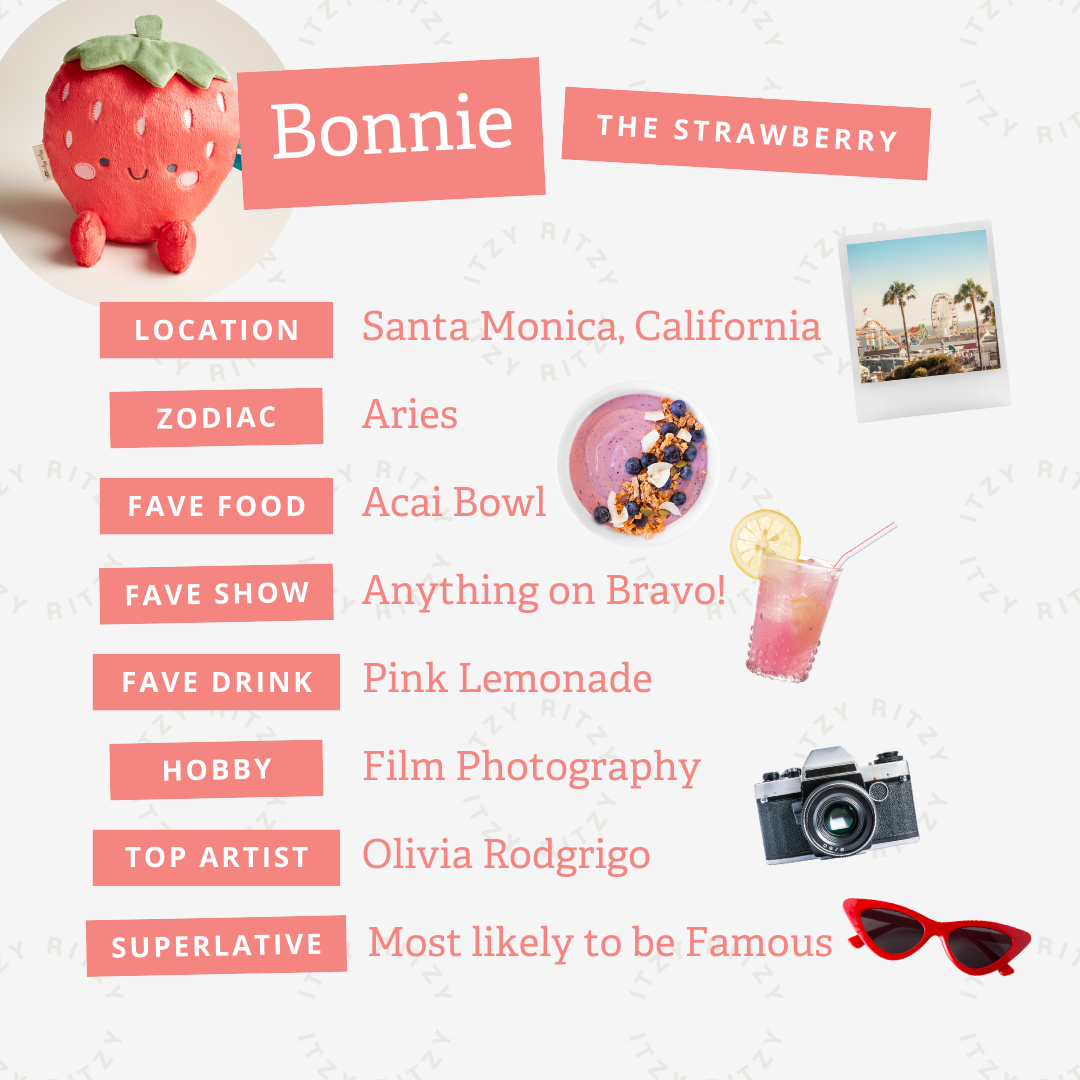 Itzy Bitzy Bag Toddler Backpack Strawberries and Cream