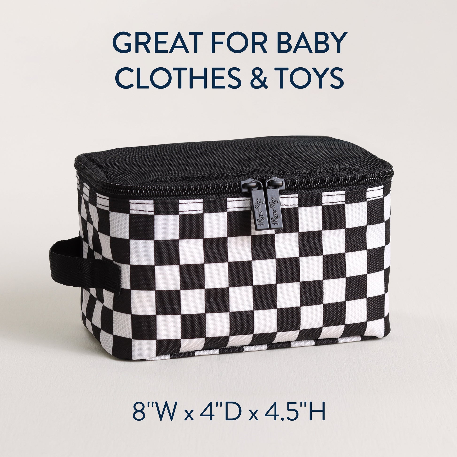 Pack Like A Boss Packing Cubes Diaper Bag Accessories Itzy Ritzy Black and White Checkerboard