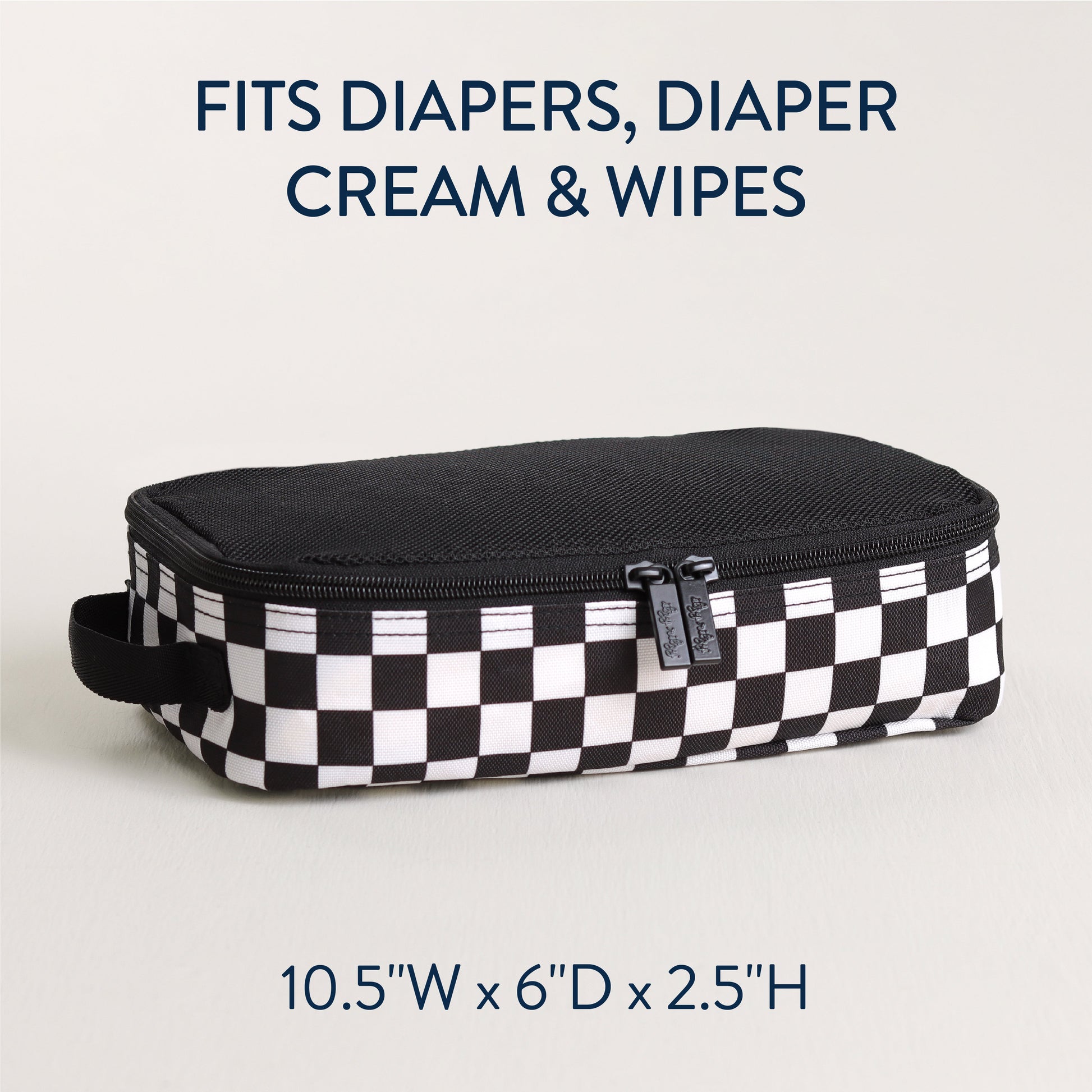 Pack Like A Boss Packing Cubes Diaper Bag Accessories Itzy Ritzy Black and White Checkerboard