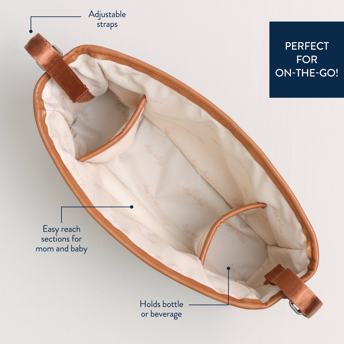 Stroller Caddy Itzy Ritzy Saddle Cognac