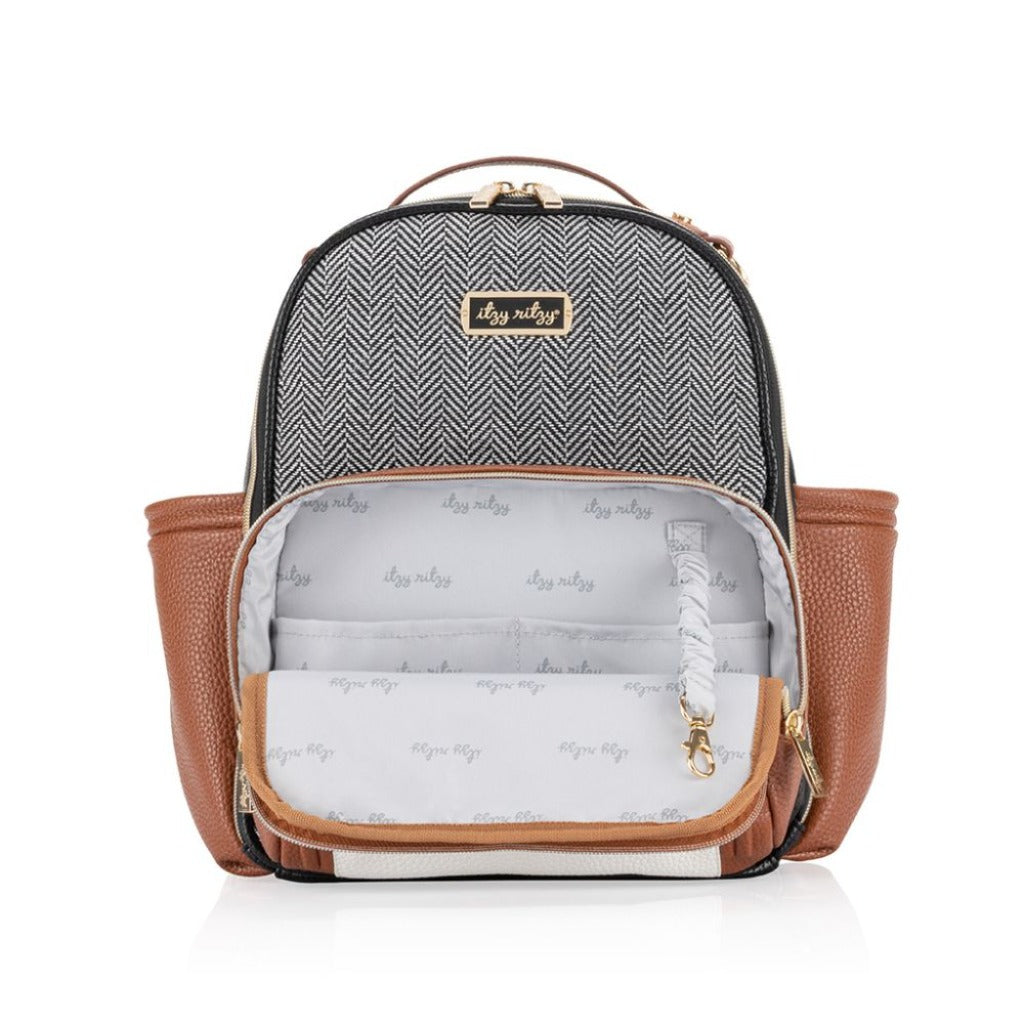 Itzy Mini Plus  Diaper Bag Diaper Bag ItzyRitzy Coffee & Cream