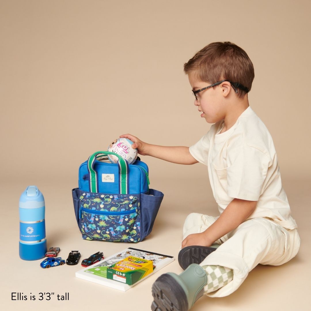 Itzy Bitzy Bag Toddler Backpack Raining Dinos