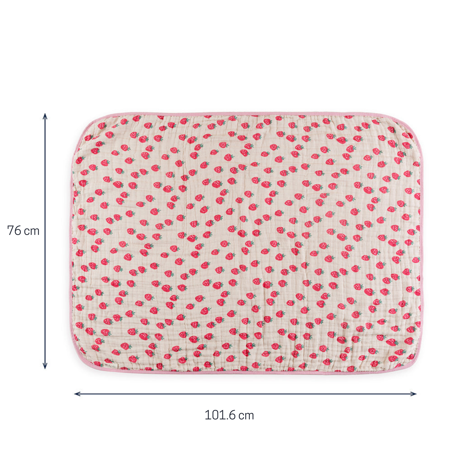 Itzy Blanket Strawberries Cream
