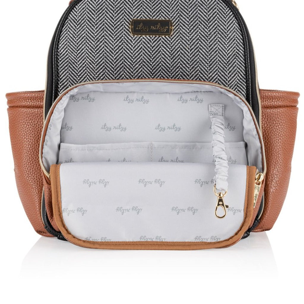 Itzy Mini Plus Diaper Bag Diaper Bag ItzyRitzy Coffee Cream