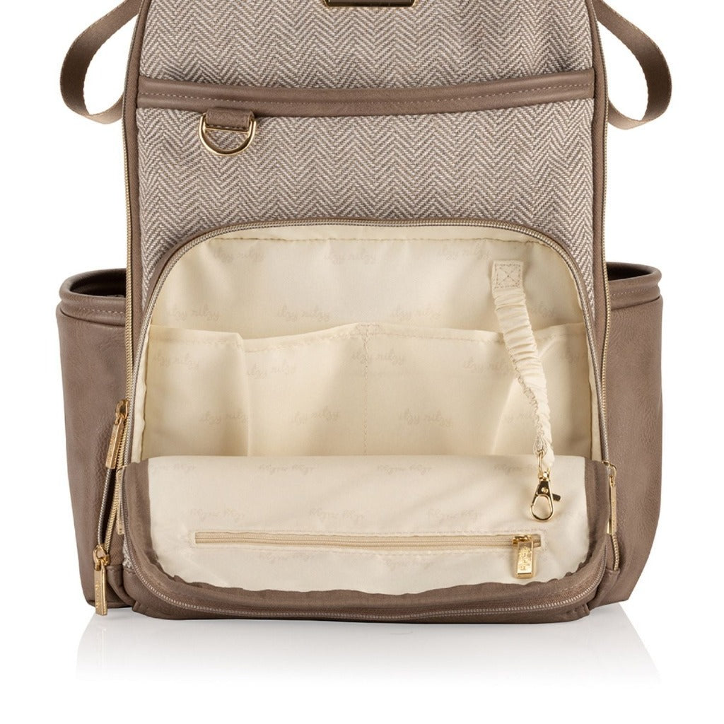 Boss Plus Large Diaper Bag Backpack Diaper Bag Itzy Ritzy Vanilla Latte