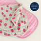 Itzy Burp Cloths Strawberries Cream