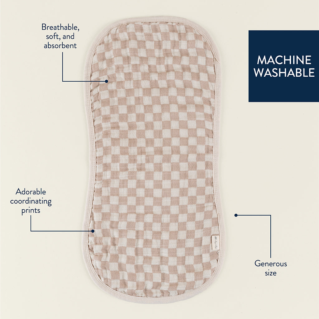 Itzy Burp Cloths Check Yes