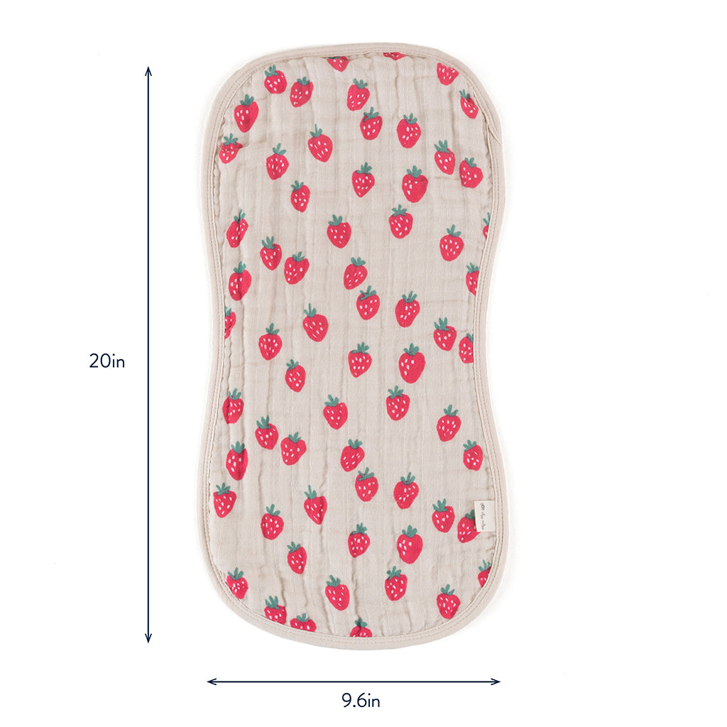 Itzy Burp Cloths Strawberries Cream
