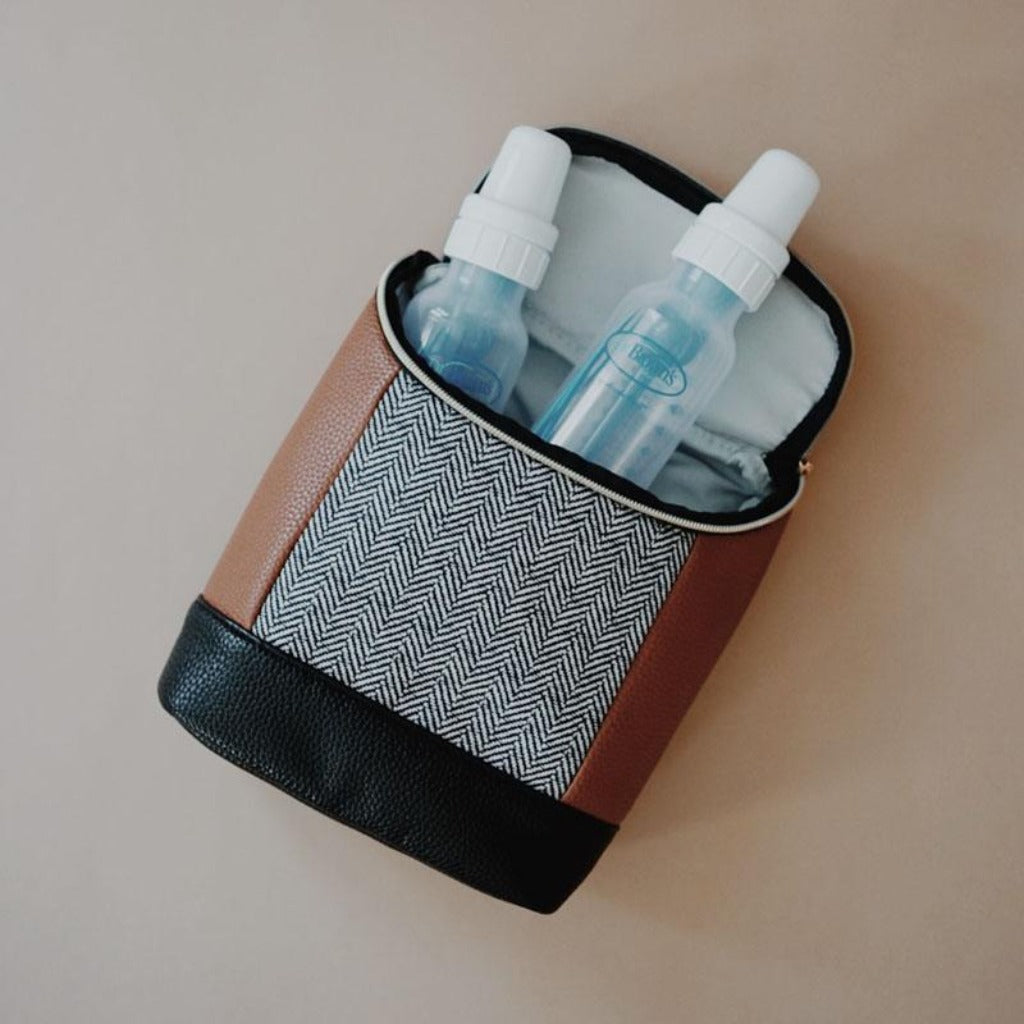 Chill Like A Boss Bottle Bag Ships Week of 125 Bottle Bag Itzy Ritzy Coffee Cream