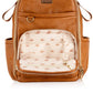 Boss Plus Large Diaper Bag Backpack Diaper Bag Itzy Ritzy Cognac