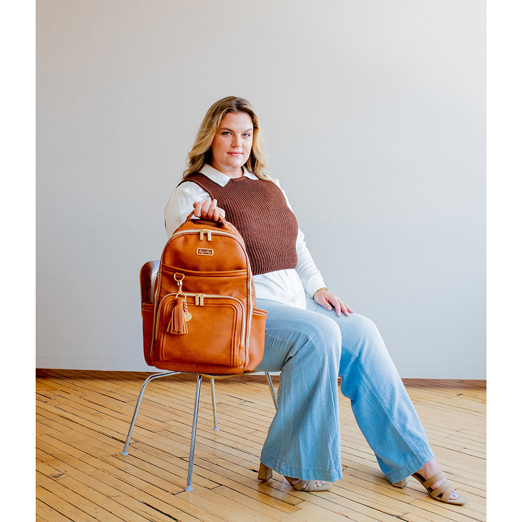 New Parent Organisation Essentials Bundle Itzy Ritzy Cognac