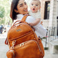 New Parent Organisation Essentials Bundle Itzy Ritzy Cognac