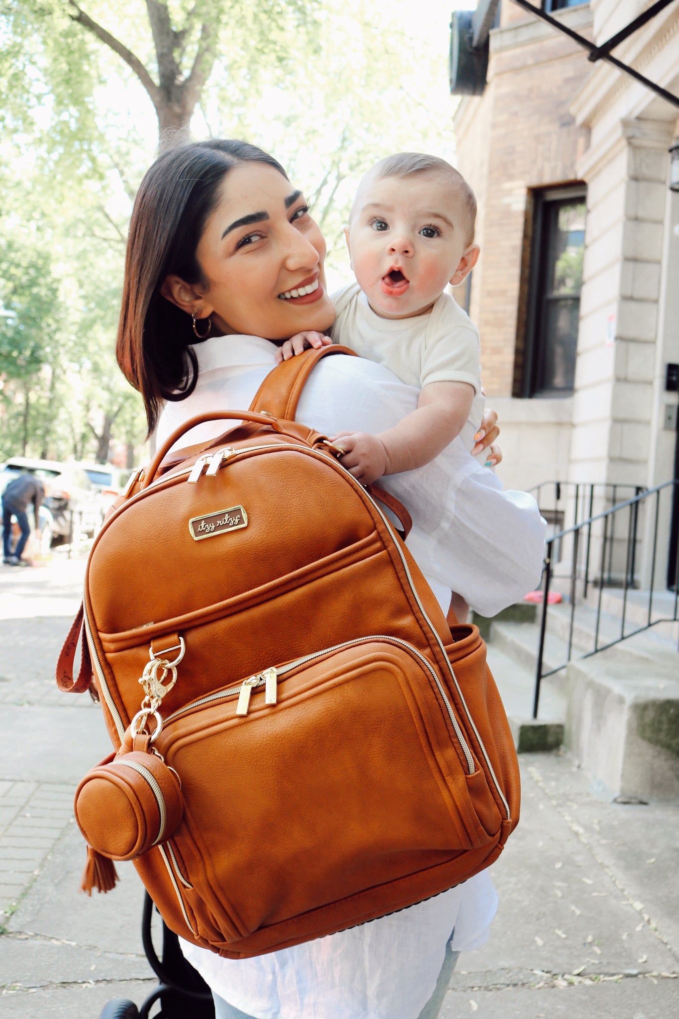 New Parent Organisation Essentials Bundle Itzy Ritzy Cognac