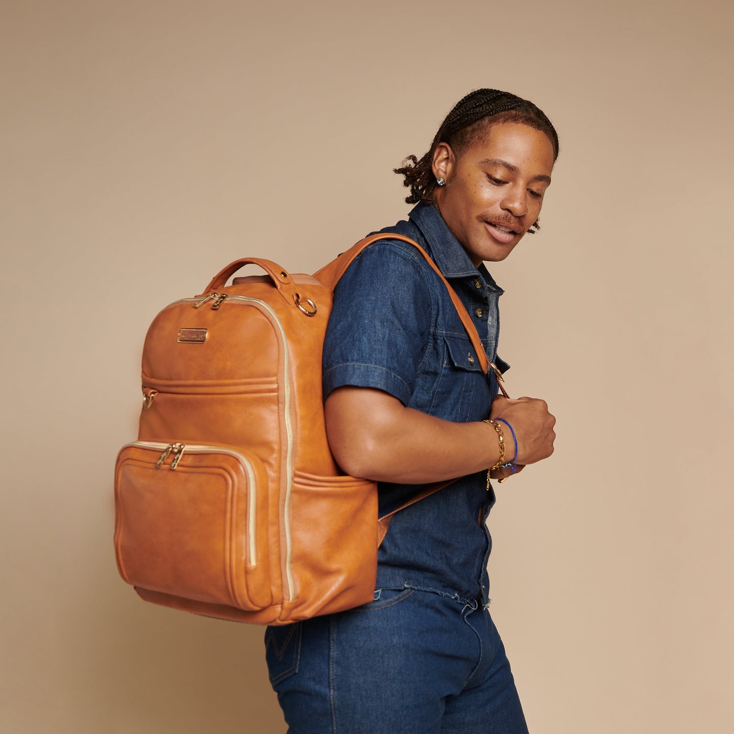 New Parent Organisation Essentials Bundle Itzy Ritzy Cognac