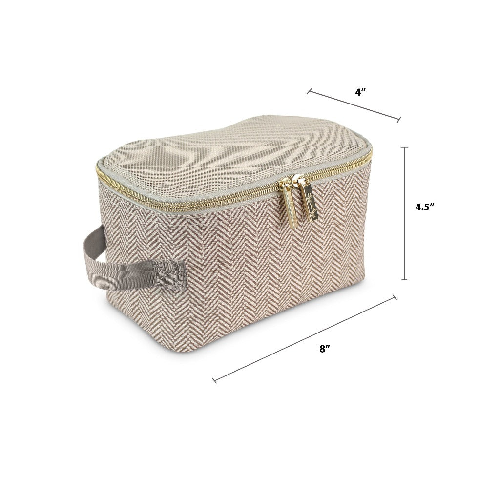 Pack Like A Boss Packing Cubes Packing Cubes Itzy Ritzy - Taupe Herringbone