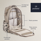Boss Plus Large Diaper Bag Backpack Diaper Bag Itzy Ritzy Leopard