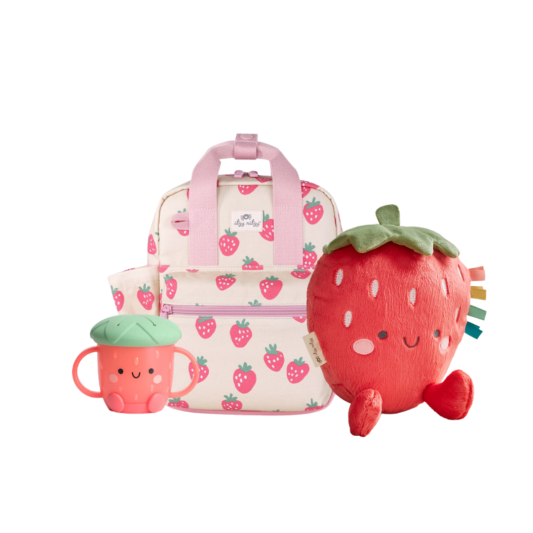 Itzy Bitzy Bag Toddler Backpack - Strawberries and Cream