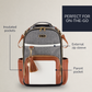 Boss Plus Large Diaper Bag Backpack Diaper Bag Itzy Ritzy Coffee Cream
