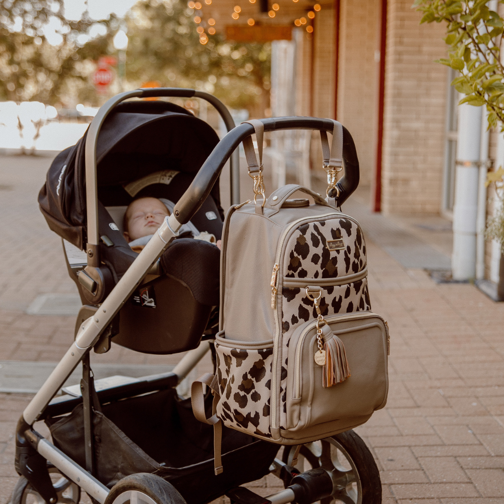 Boss Plus™ Large Diaper Bag Backpack Diaper Bag Itzy Ritzy® Leopard